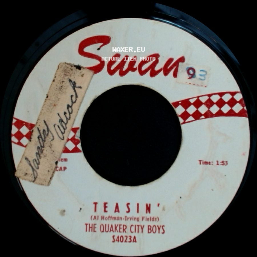 The Quaker City Boys - Won't Y' Come Out Mary Ann / Teasin' side B