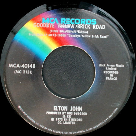 Elton John - Young Man's Blues / Goodbye Yellow Brick Road side B