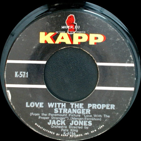 Jack Jones - Love With The Proper Stranger / The Mood I'm In side A