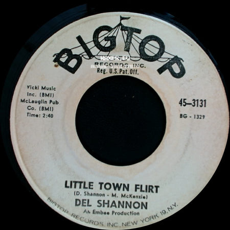 Del Shannon - Little Town Flirt / The Wamboo side A