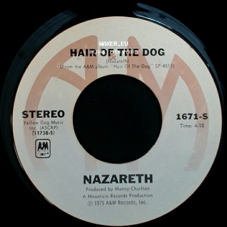 Nazareth - Love Hurts / Hair Of The Dog side B