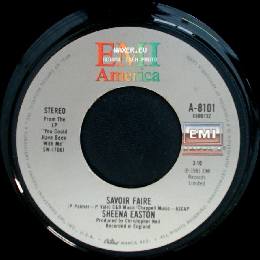 Sheena Easton - Savoir Faire / You Could Have Been With Me side A