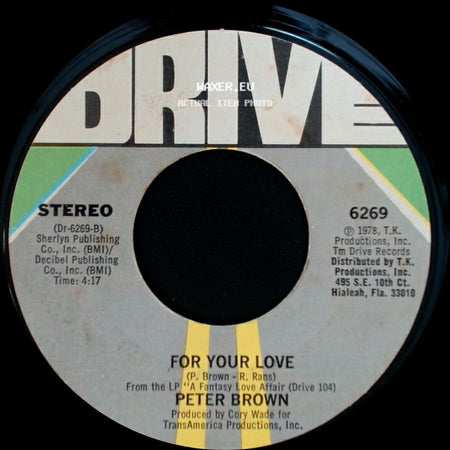 Peter Brown - Dance With Me / For Your Love side B