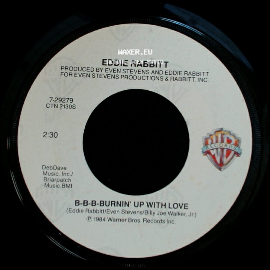 Eddie Rabbitt - 747 / B-B-B-Burnin' Up With Love side B