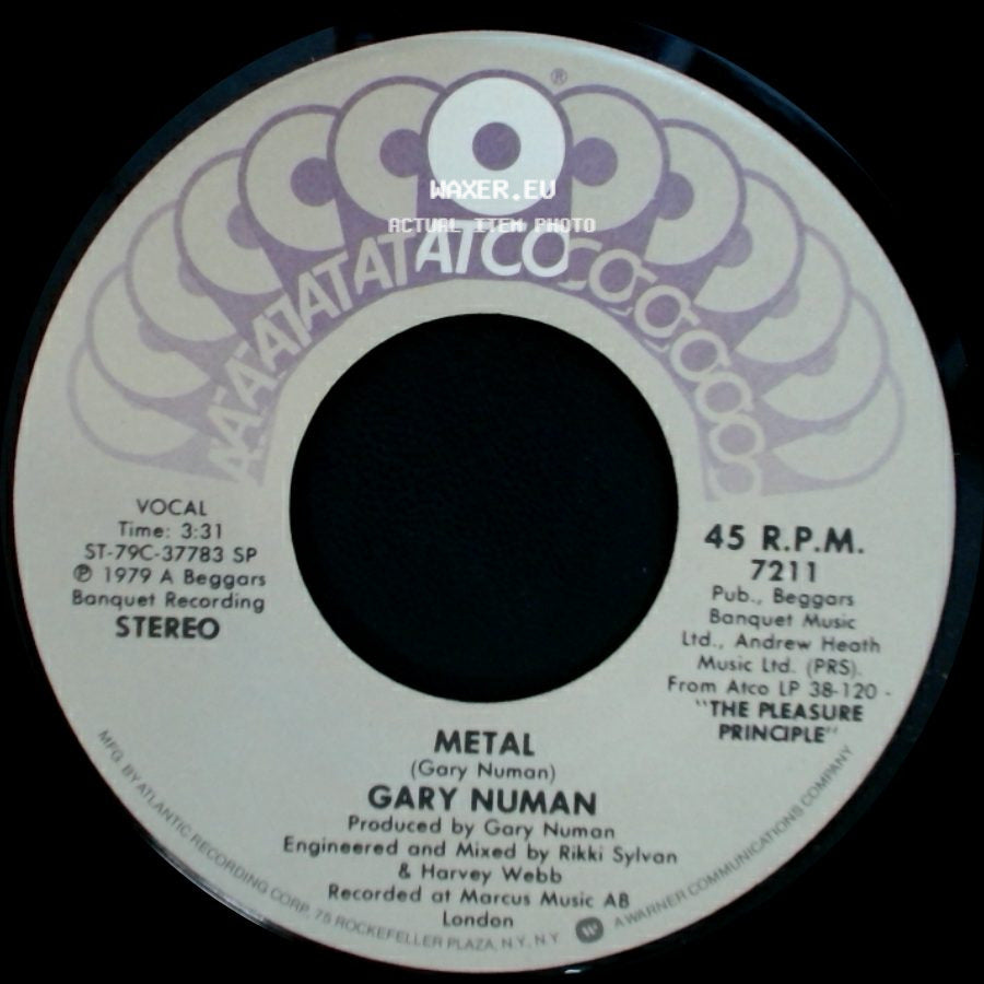 Gary Numan - Cars / Metal side B