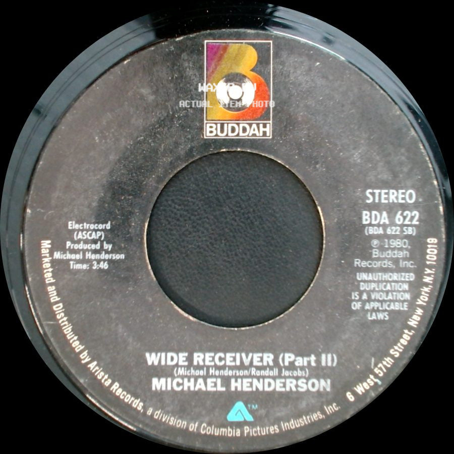 Michael Henderson - Wide Receiver (Part Ii) / Wide Receiver (Part I) side A