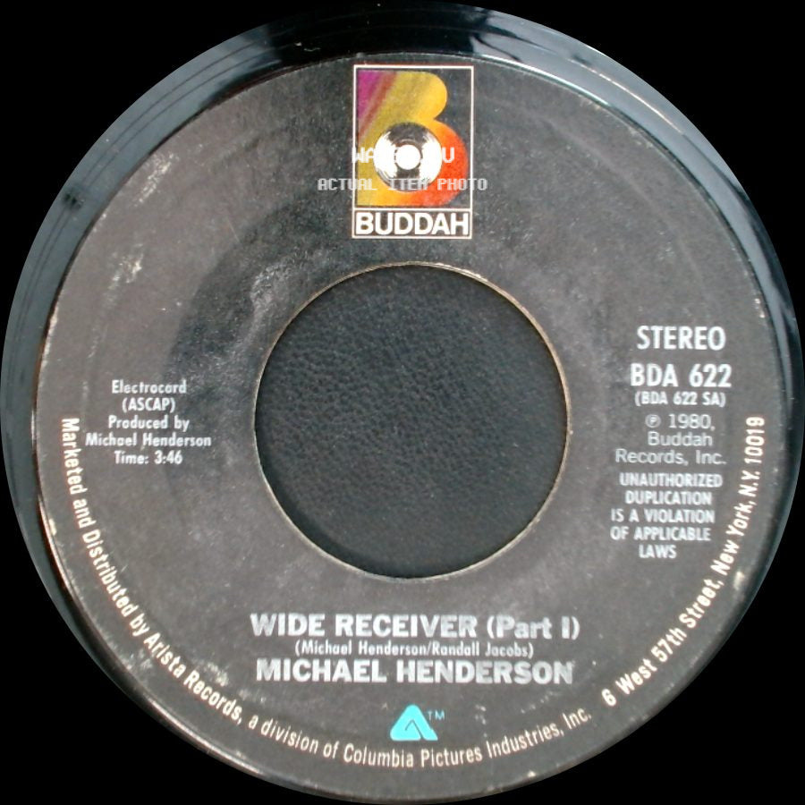 Michael Henderson - Wide Receiver (Part Ii) / Wide Receiver (Part I) side B