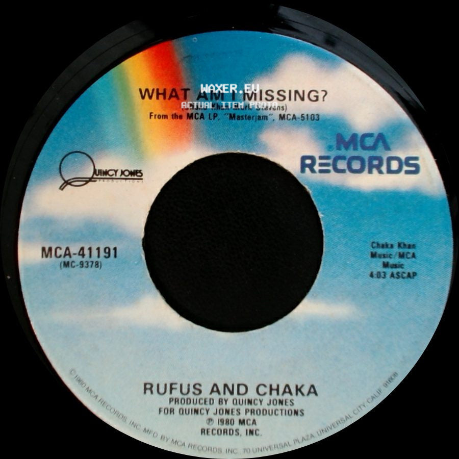 Rufus And Chaka - What Am I Missing? / Any Love side A