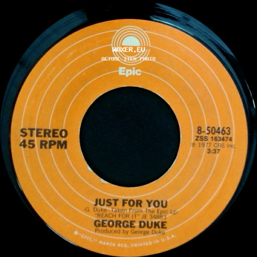 George Duke - Reach For It / Just For You side B