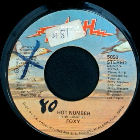 Foxy - Call It Love / Hot Number side B