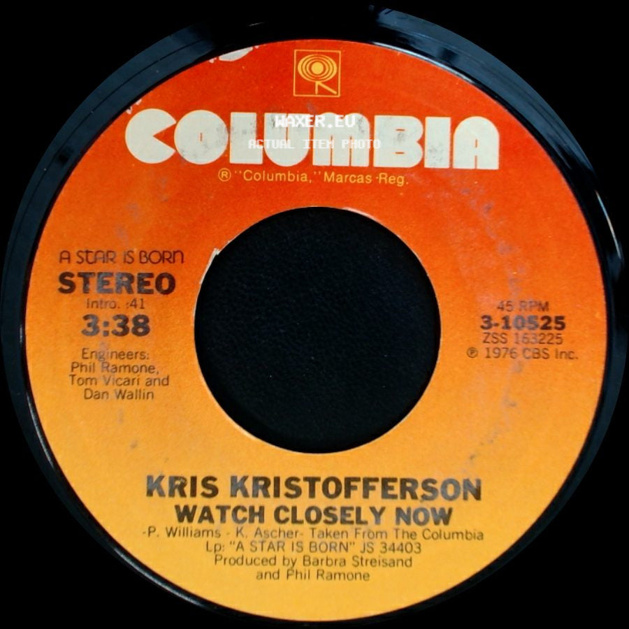 Kris Kristofferson - Crippled Crow / Watch Closely Now side B