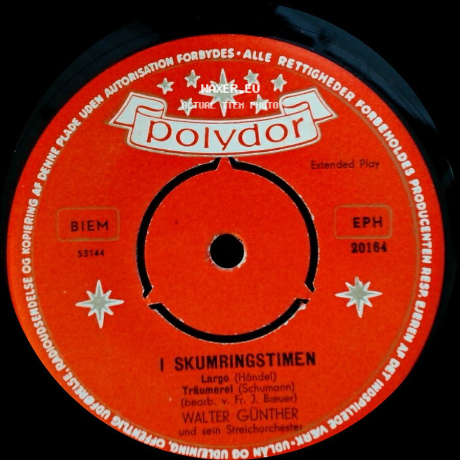 Ferry Taby / Walter Günther Und Sein Streichorchester - I Skumringstimen / I Skumringstimen side B