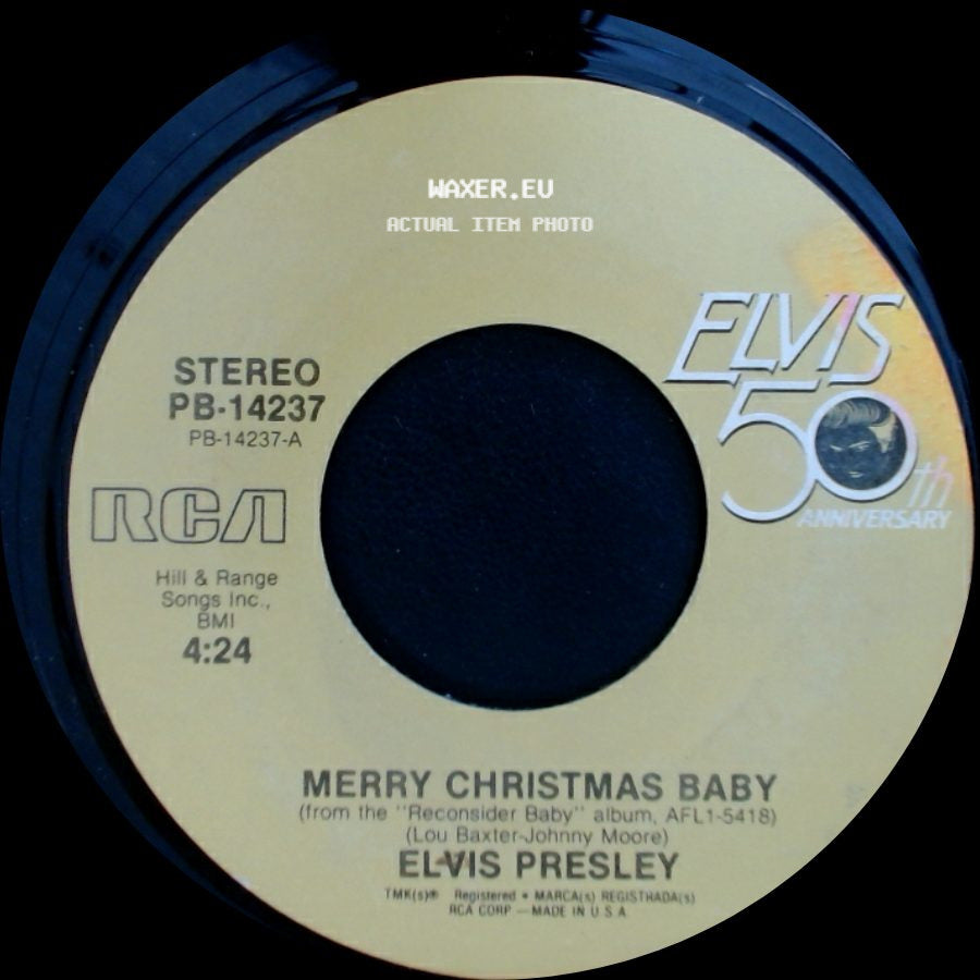 Elvis Presley - Santa Claus Is Back In Town / Merry Christmas Baby side B