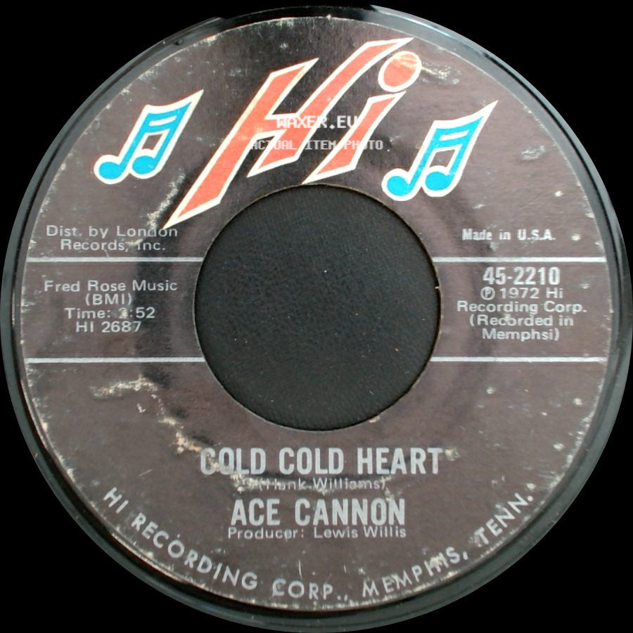 Ace Cannon - Love Sick Blues / Cold Cold Heart side B