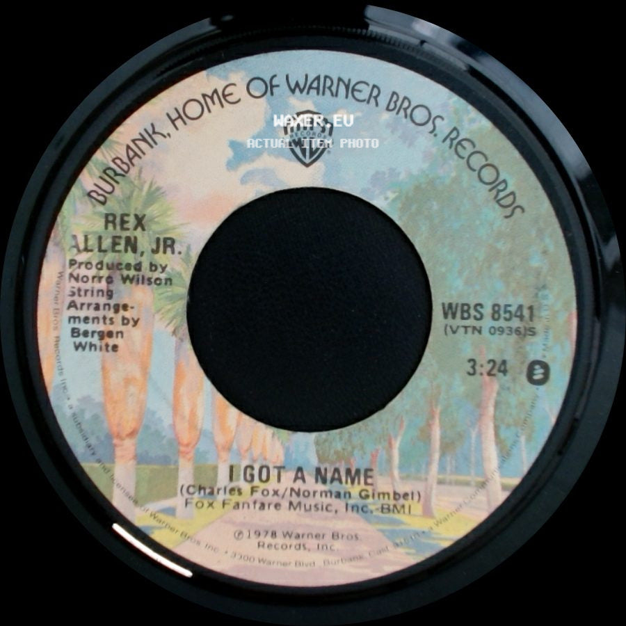 Rex Allen, Jr. - No, No, No (I'd Rather Be Free) / I Got A Name side B