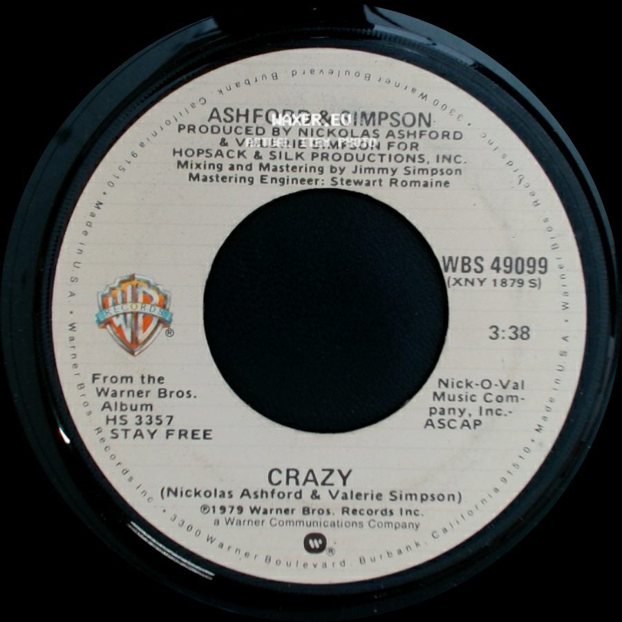 Ashford & Simpson - Crazy / Nobody Knows (Edit) side A