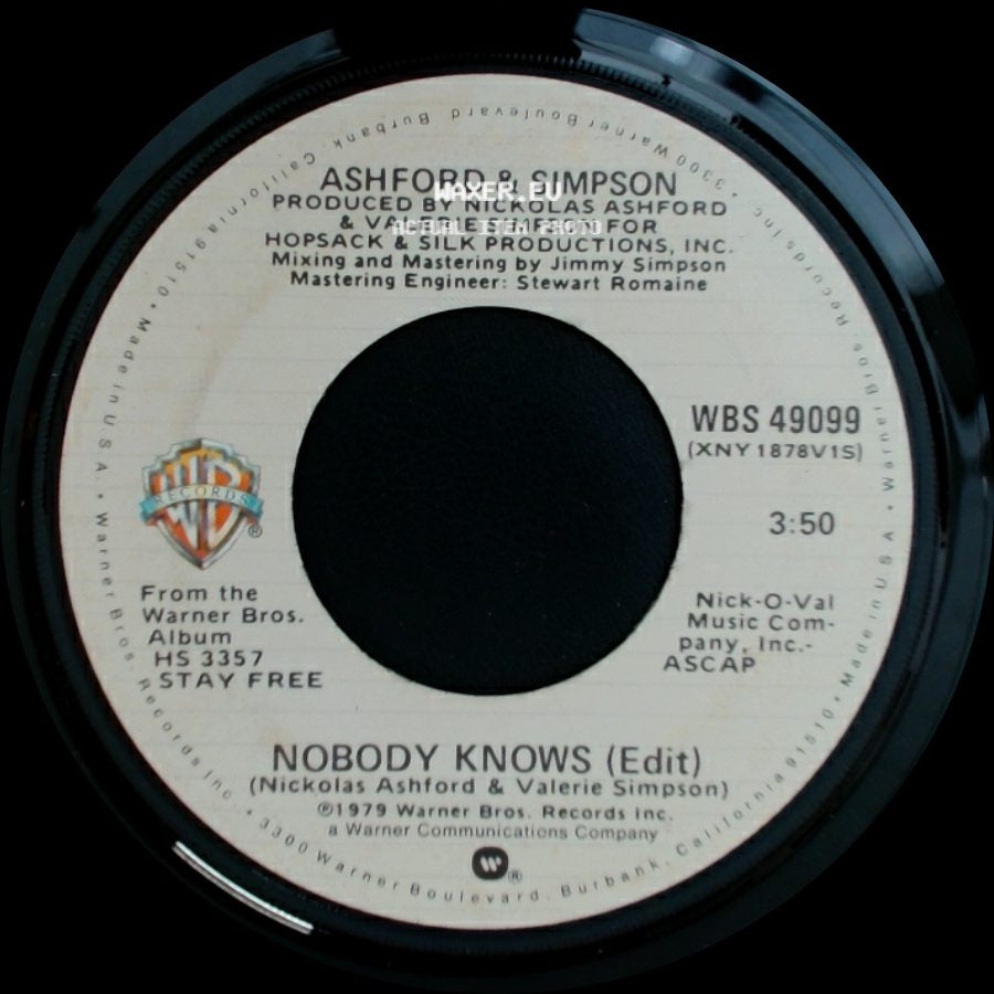 Ashford & Simpson - Crazy / Nobody Knows (Edit) side B