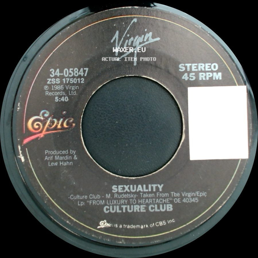 Culture Club - Sexuality / Move Away side A