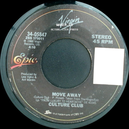 Culture Club - Sexuality / Move Away side B
