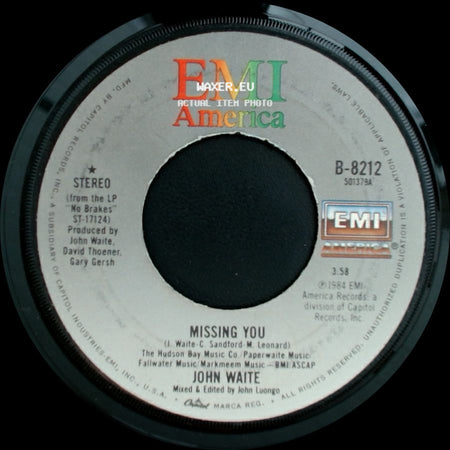 John Waite - For Your Love / Missing You side B