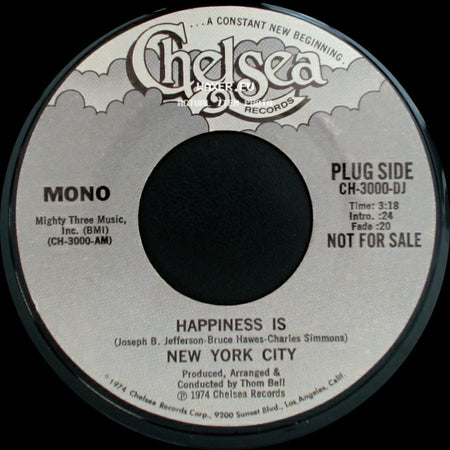 New York City - Happiness Is / Happiness Is side B