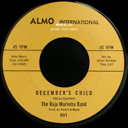 The Baja Marimba Band - Comin' In The Back Door / December's Child side B