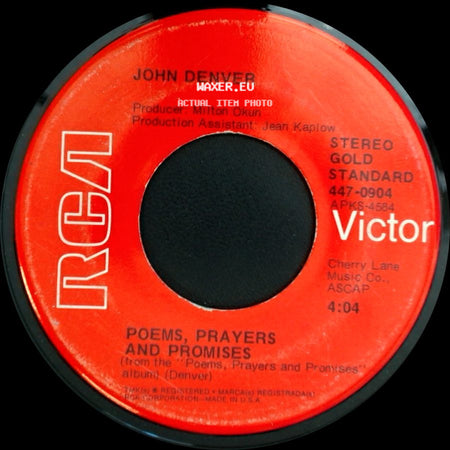 John Denver With Fat City / John Denver - Take Me Home, Country Roads / Poems, Prayers And Promises side B