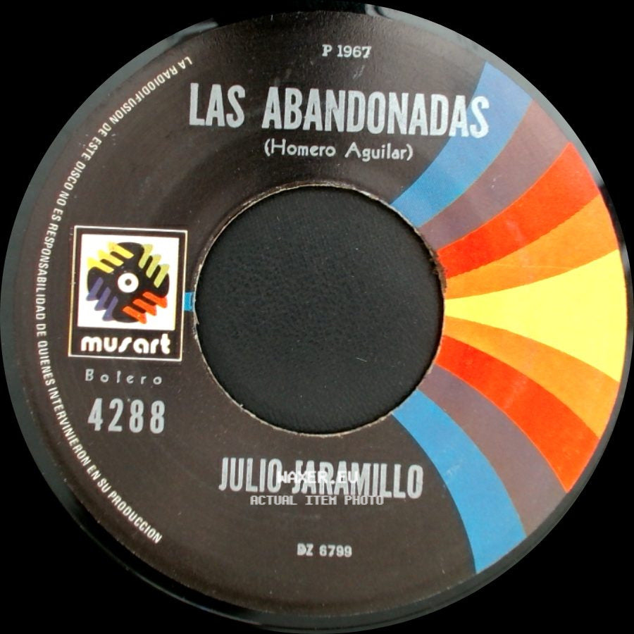 Julio Jaramillo - El Divorcio / Las Abandonadas side B