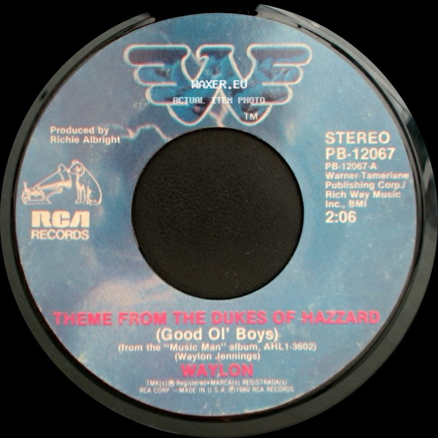 Waylon - It's Alright / Theme From The Dukes Of Hazzard (Good Ol' Boys) side B