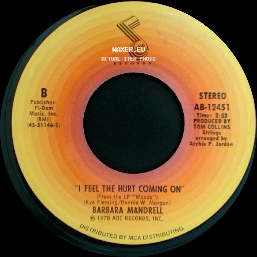 Barbara Mandrell - (If Loving You Is Wrong) I Don't Want To Be Right / I Feel The Hurt Coming On side B