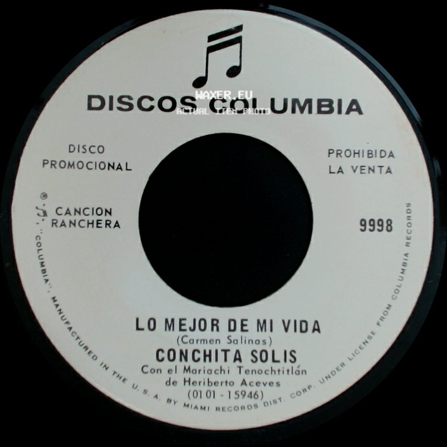 Conchita Solis - Te He De Amar Y Te He De Amar / Lo Mejor De Mi Vida side B