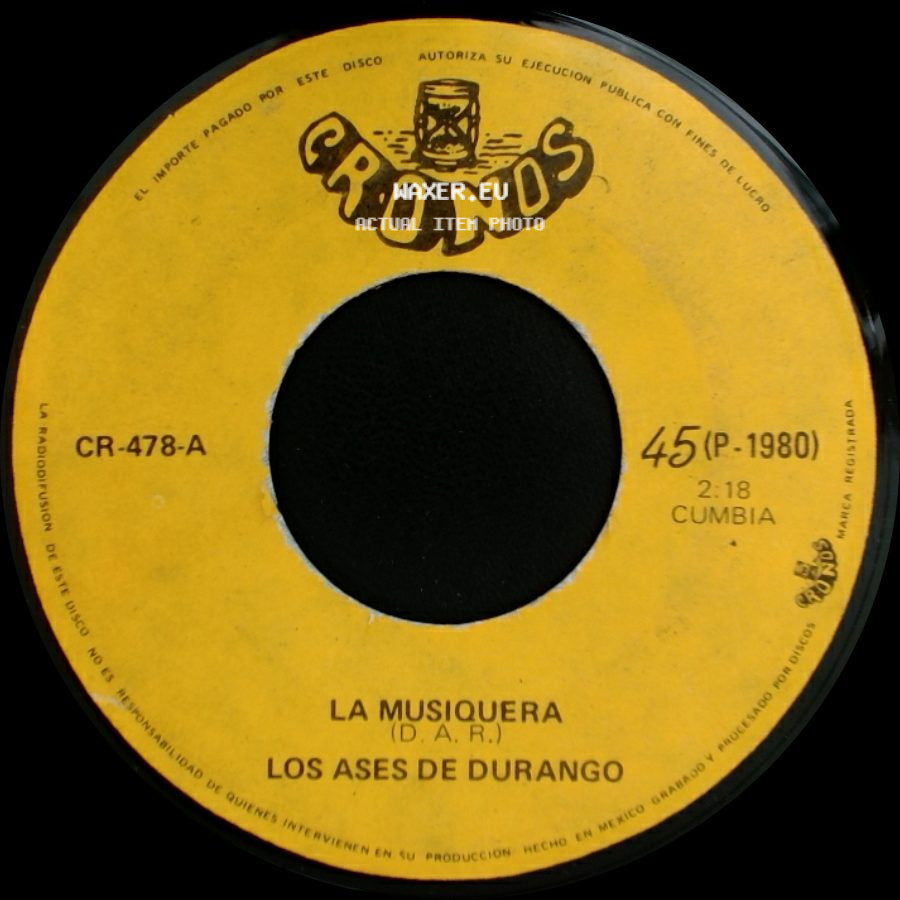 Los Ases De Durango - La Musiquera / No Le Hace Que Estes Casada side A