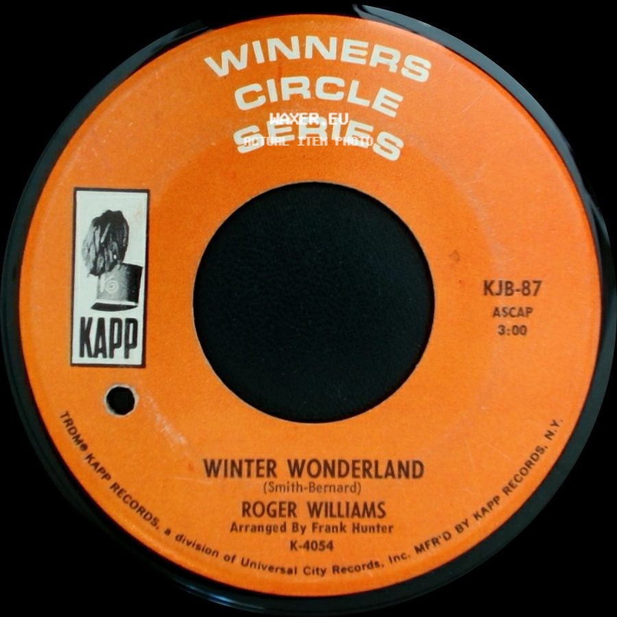 Roger Williams - White Christmas / Winter Wonderland side B
