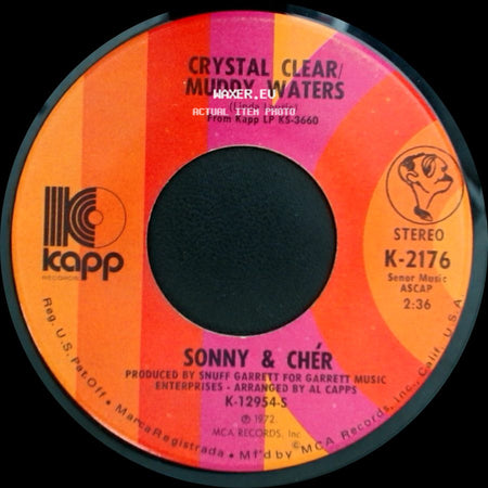 Sonny & Chér - When You Say Love / Crystal Clear / Muddy Waters side B