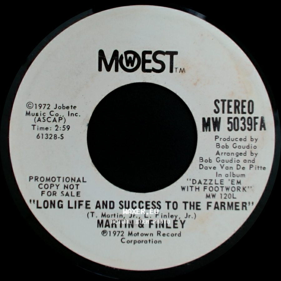 Martin & Finley - Long Life And Success To The Farmer / Long Life And Success To The Farmer side B