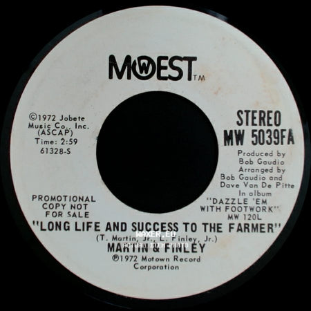 Martin & Finley - Long Life And Success To The Farmer / Long Life And Success To The Farmer side B