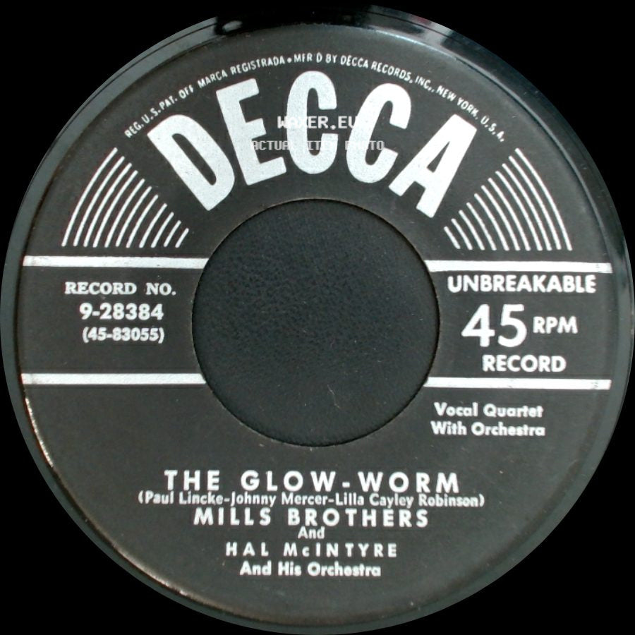 Mills Brothers And Hal Mcintyre And His Orchestra - After All / The Glow-Worm side B