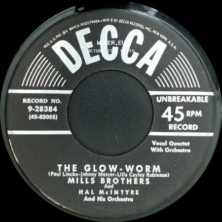 Mills Brothers And Hal Mcintyre And His Orchestra - After All / The Glow-Worm side B