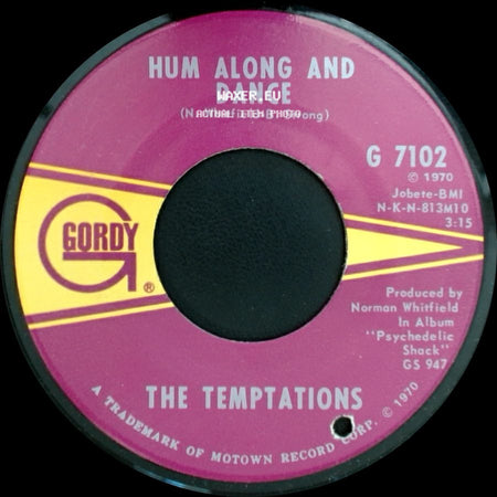 The Temptations - Hum Along And Dance / Ungena Za Ulimwengu (Unite The World) side A