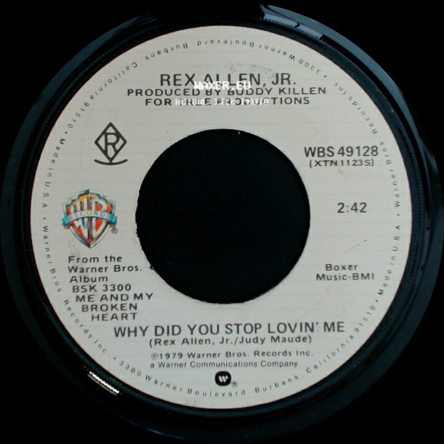 Rex Allen, Jr. - Why Did You Stop Lovin' Me / It's Over side A