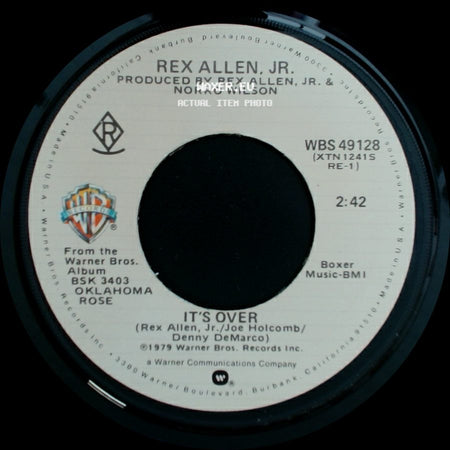Rex Allen, Jr. - Why Did You Stop Lovin' Me / It's Over side B