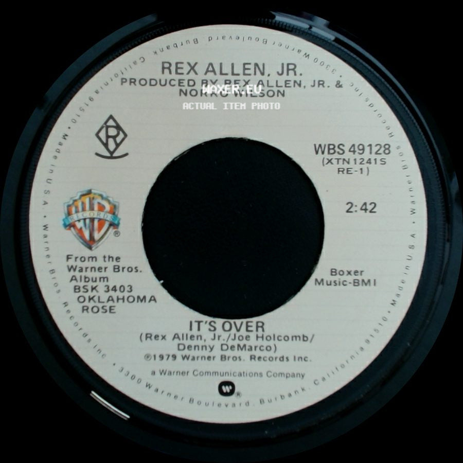 Rex Allen, Jr. - Why Did You Stop Lovin' Me / It's Over side B