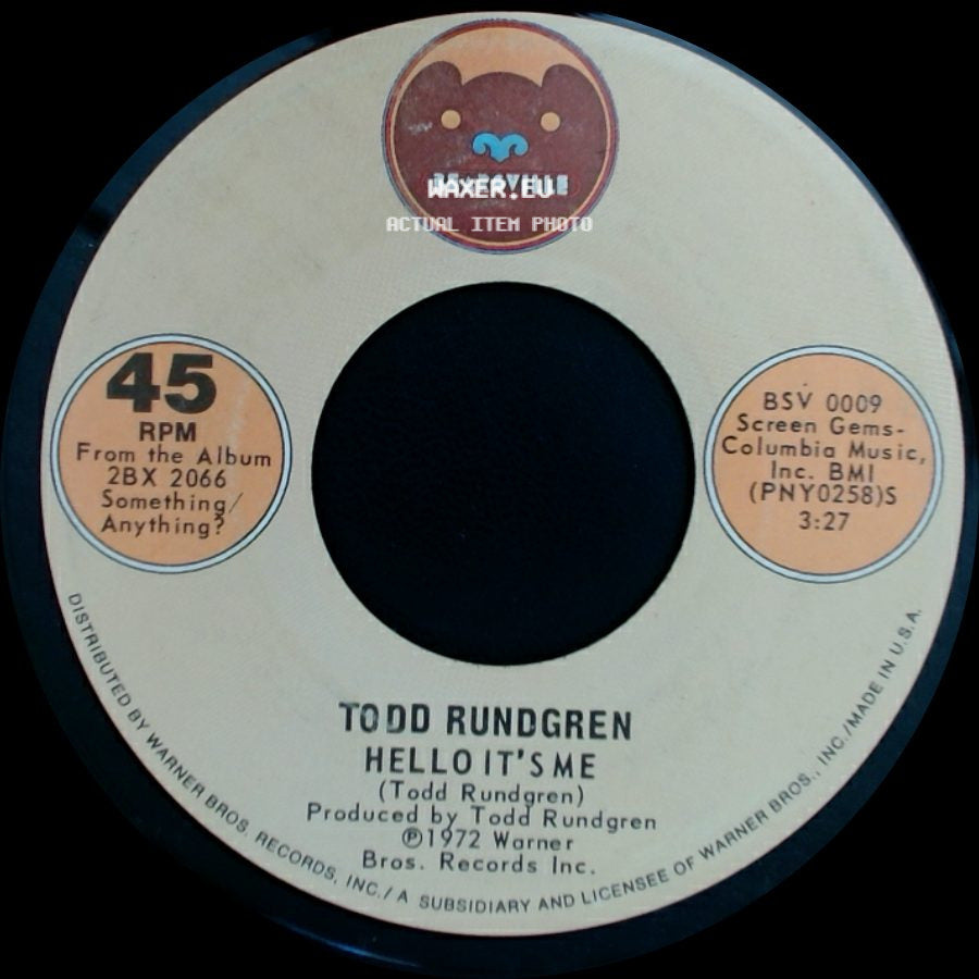 Todd Rundgren - Cold Morning Light / Hello It's Me side B