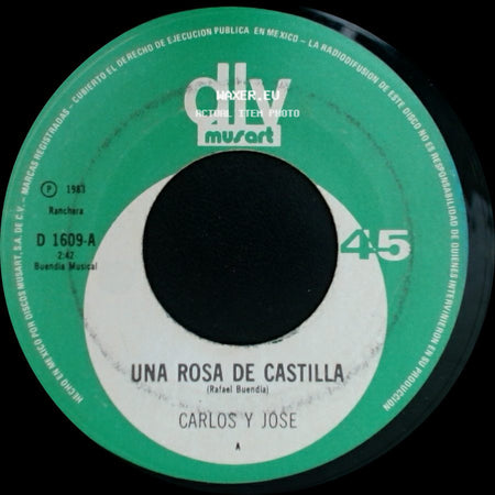 Carlos Y Jose - Sentenciado A Muerte / Una Rosa De Castilla side B