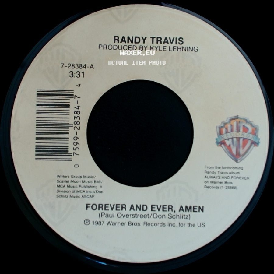 Randy Travis - Promises / Forever And Ever, Amen side B