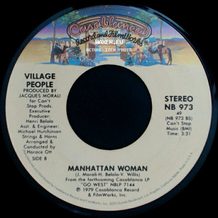 Village People - In The Navy / Manhattan Woman side B