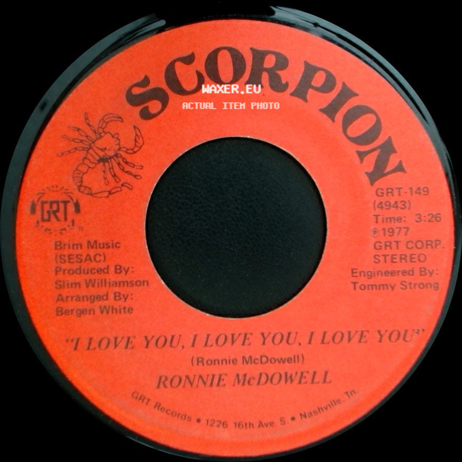 Ronnie Mcdowell - Fallin' / I Love You, I Love You, I Love You side B