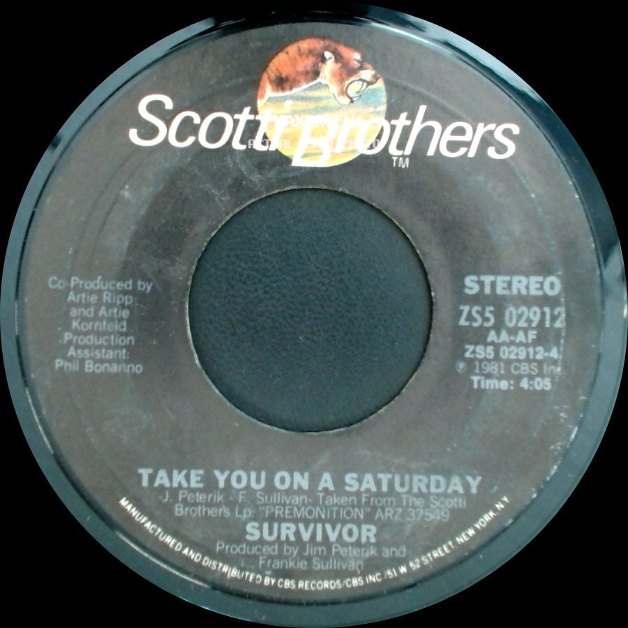 Survivor - Take You On A Saturday / Eye Of The Tiger side A