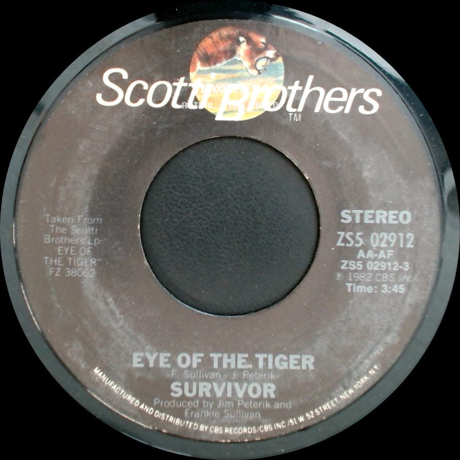 Survivor - Take You On A Saturday / Eye Of The Tiger side B