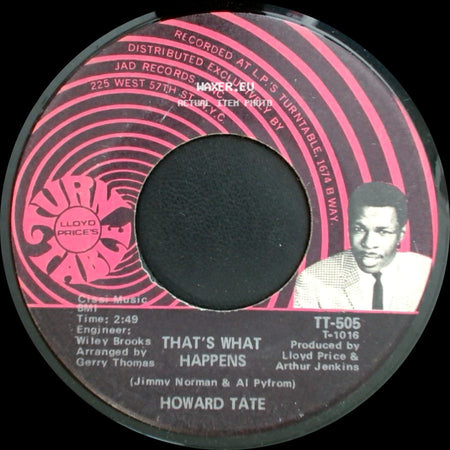 Howard Tate - That's What Happens / These Are The Things That Make Me Know You're Gone side A